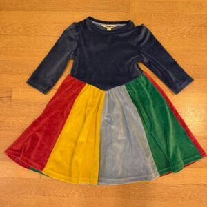 Mini Boden Velvet Dress - Size 6-7